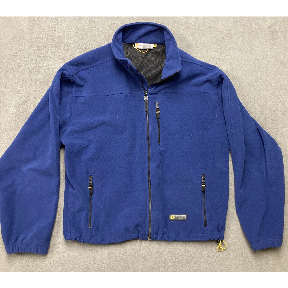 Rossignol Racing Men's Fleece Polyester Jacket Size Medium Blue Full Zip
